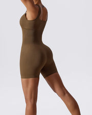 Ribbed Mid Thigh Romper